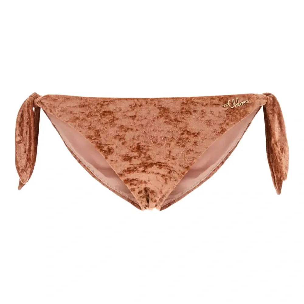 Бикини-слип из стрейч-вельвета