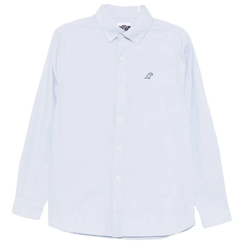 Рубашка с вышивкой динозавра