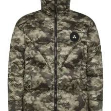 Камуфлированная стёганая куртка
