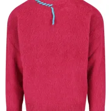 Вязаный джемпер с прострочкой Вязаный джемпер с прострочкой