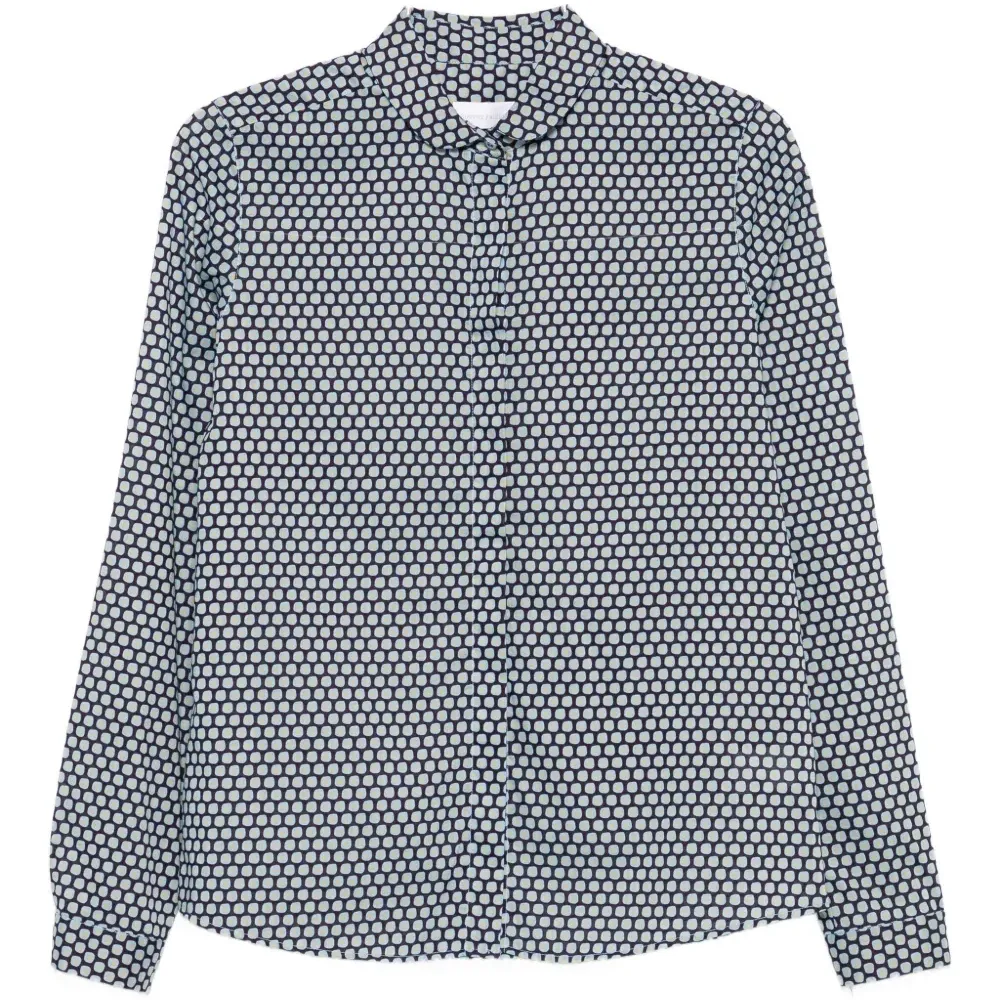 Рубашка с узором на пуговицах