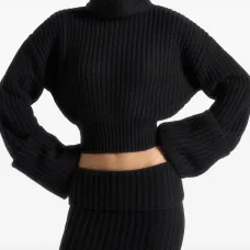 Вязаный свитер Amaya с высоким воротом и манжетами