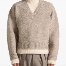 Двуслойный свитер с V-образным вырезом Jacques