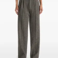 Брюки Julie с ёлочным узором и складками