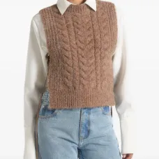 Вязаный топ Danya с имитацией кабельной стяжки