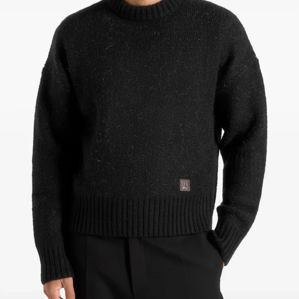 Свитер с интарсией и слоганом Kamil