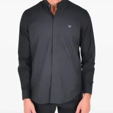 Рубашка с воротником-стойкой