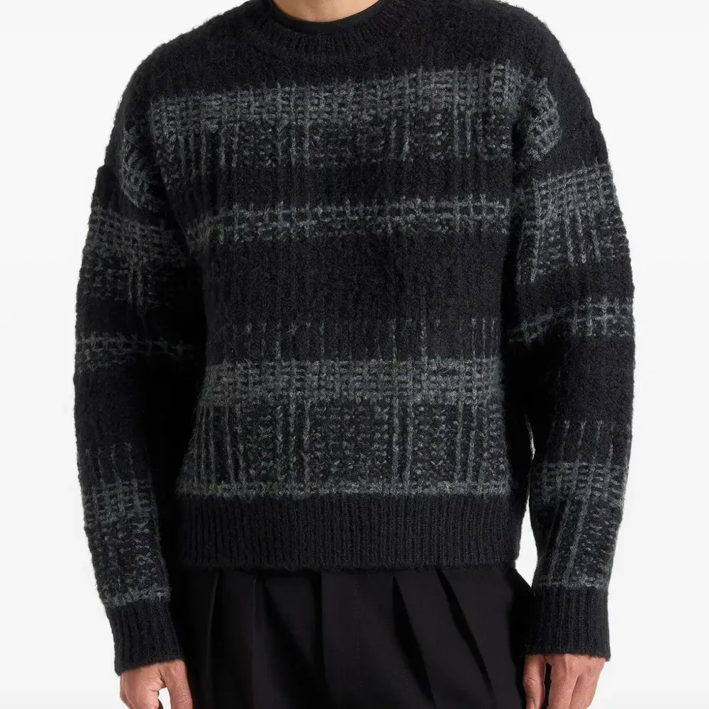 Вязаный свитер в клетку Ayden