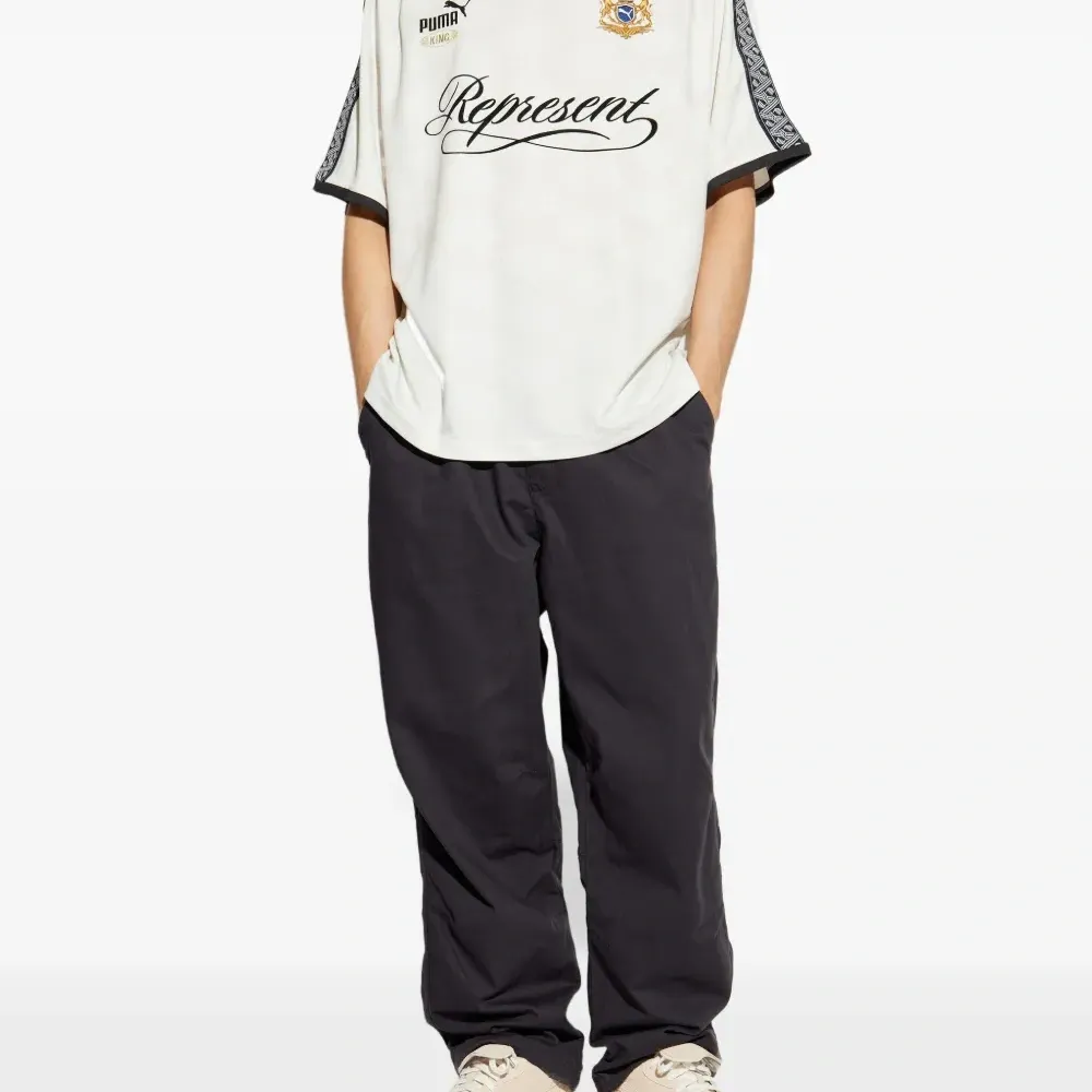 Брюки с вышитым логотипом из коллаборации с Represent
