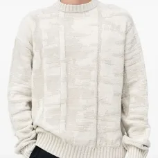 Фактурный вязаный свитер