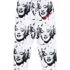 Брюки с графичным принтом