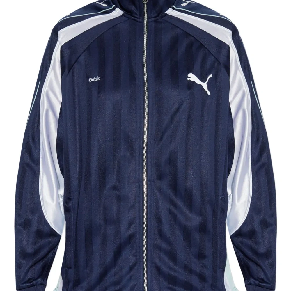 Полосатый свитшот на молнии