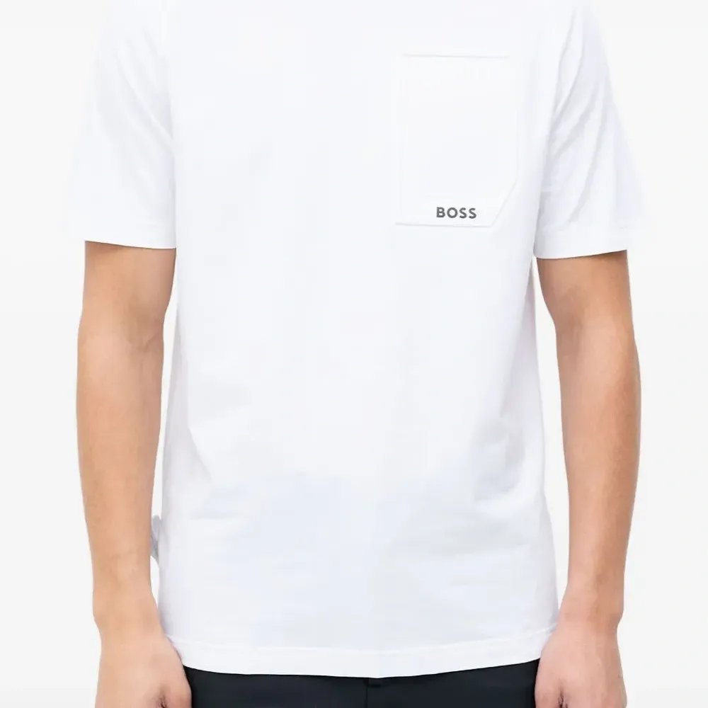 Хлопковая футболка с карманом