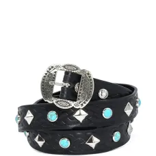 Плетеный ремень Laurel с заклепками