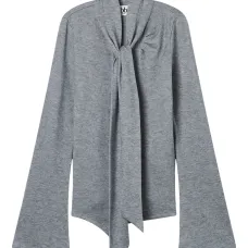 Топ с завязками и расклешённым кроем Топ с завязками и расклешённым кроем