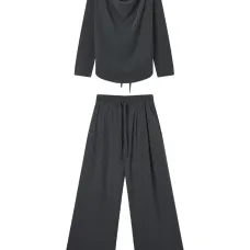 Спортивный костюм с завязкой на талии Спортивный костюм с завязкой на талии