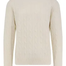 Свитер из шерсти с косами