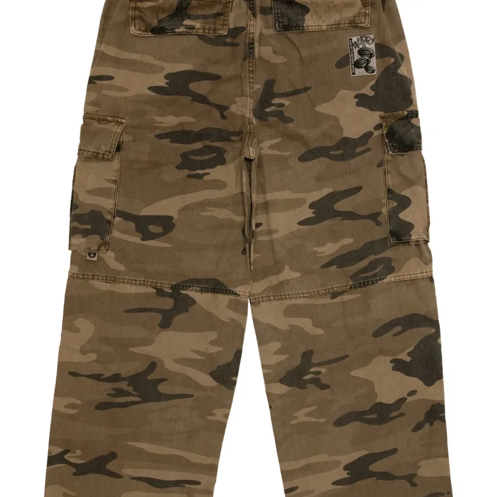 Брюки с камуфляжным принтом