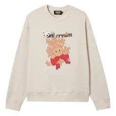 Свитшот с аппликацией и графическим рисунком