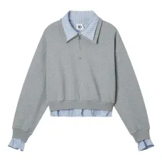 Свитшот с молнией на воротнике Свитшот с молнией на воротнике