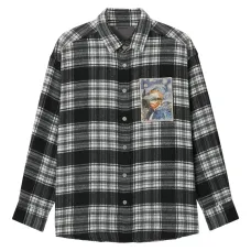 Рубашка с нашивкой в клетку