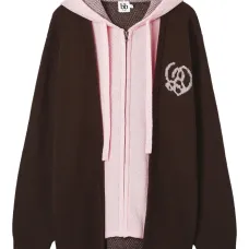 Кардиган на молнии с капюшоном