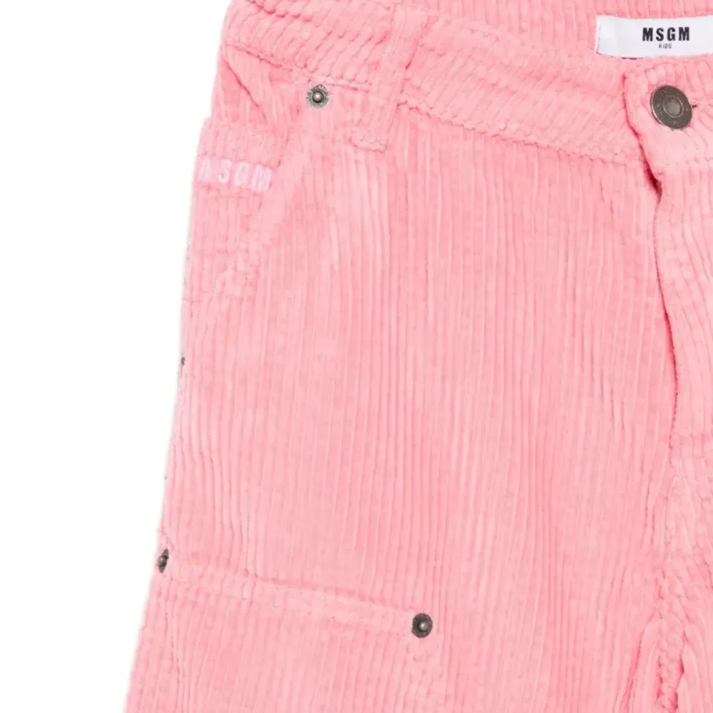 Вельветовые брюки с карманами