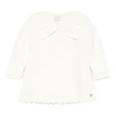 Вязаный кардиган с крючковым воротником