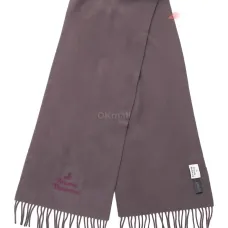 Шарф с вышивкой и бахромой