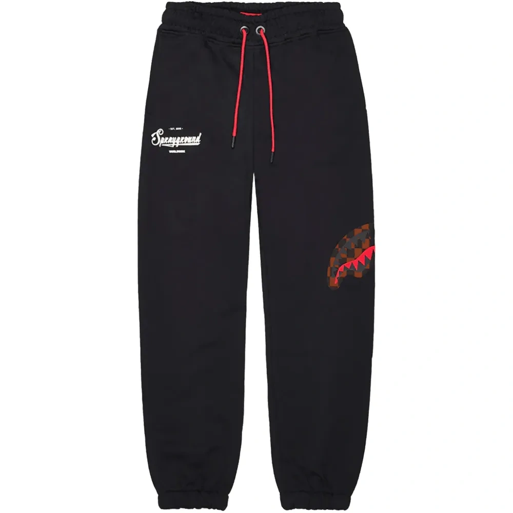 Спортивные брюки с мотивом акулы