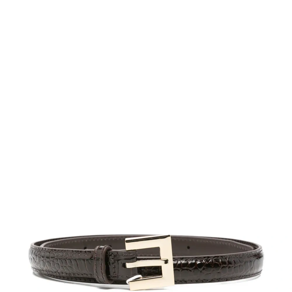 Ремень с тиснением под крокодила