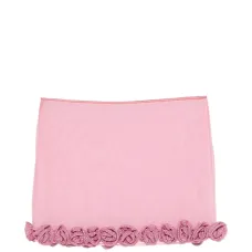 Мини-юбка с отделкой в виде роз Мини-юбка с отделкой в виде роз