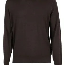 Шерстяной свитер с круглым вырезом