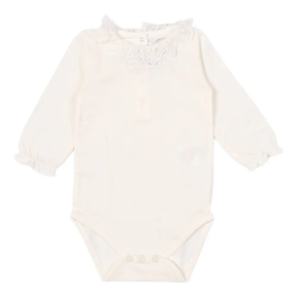 Кружевное боди с оборками