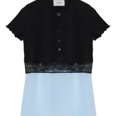 Блузка с кружевными вставками Блузка с кружевными вставками