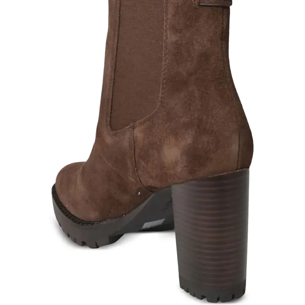 Сапоги 75 на блочном каблуке Сапоги 75 на блочном каблуке