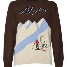 Свитер с круглым вырезом