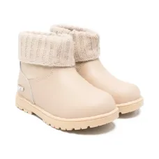 Ботинки с трикотажной отделкой