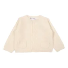 Кардиган фактурной вязки с карманом