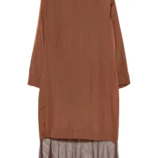 Платье миди в полоску