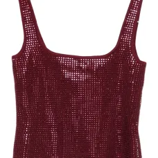 Топ с квадратным вырезом и украшениями