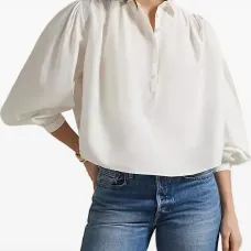 Блузка с рукавами-буфами Блузка с рукавами-буфами
