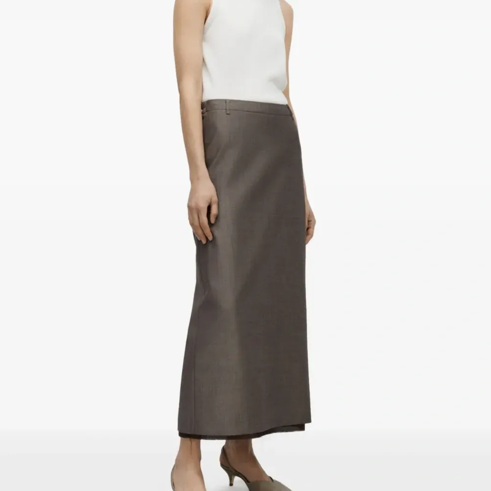 Макси-юбка с необработанным краем