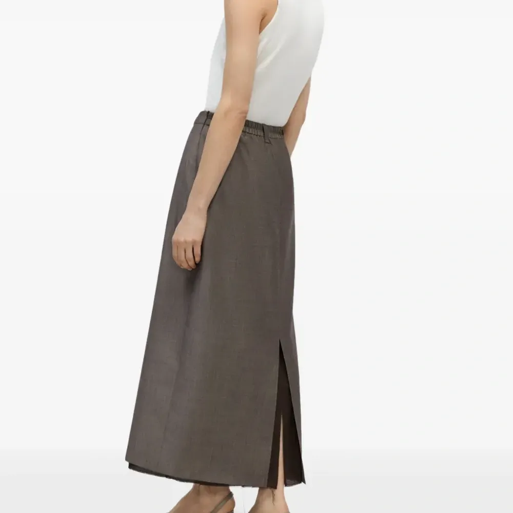 Макси-юбка с необработанным краем