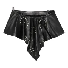 Юбка с заклёпками