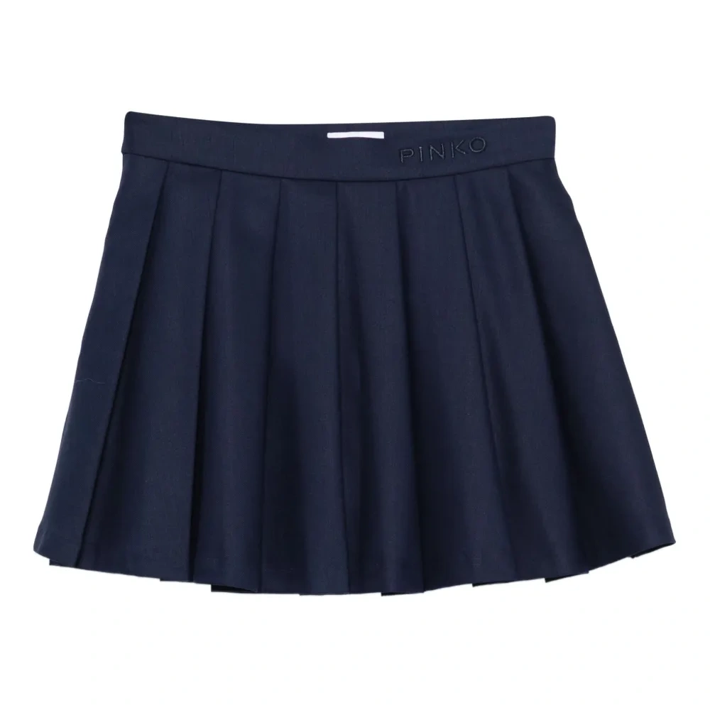 Мини-юбка с вышитым логотипом