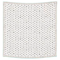 Шелковый шарф Falena с принтом в горошек Шелковый шарф Falena с принтом в горошек