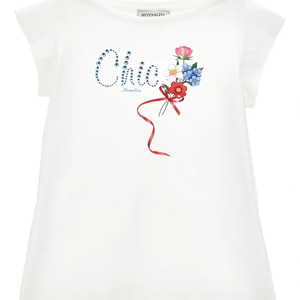 Футболка с цветочным принтом