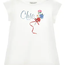 Футболка с цветочным принтом