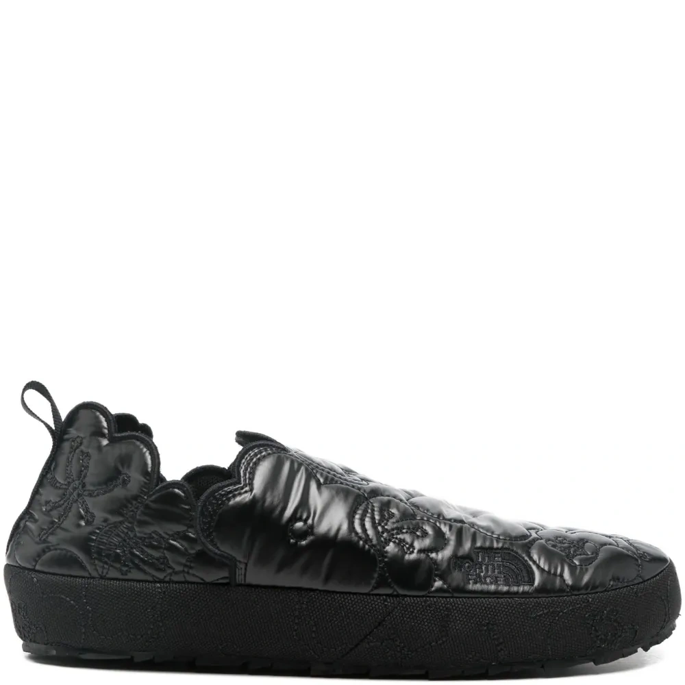 Стеганые мюли с цветочным узором